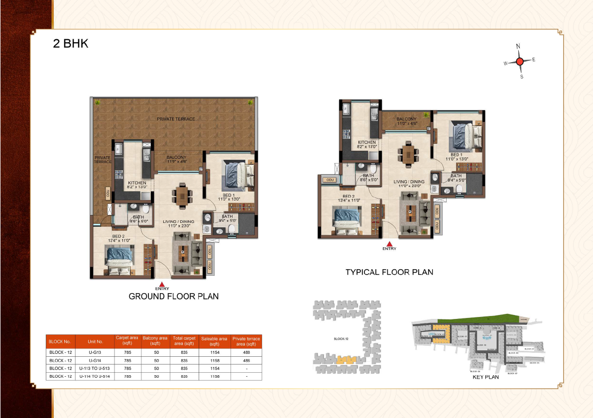 2BHK - 1154sqft